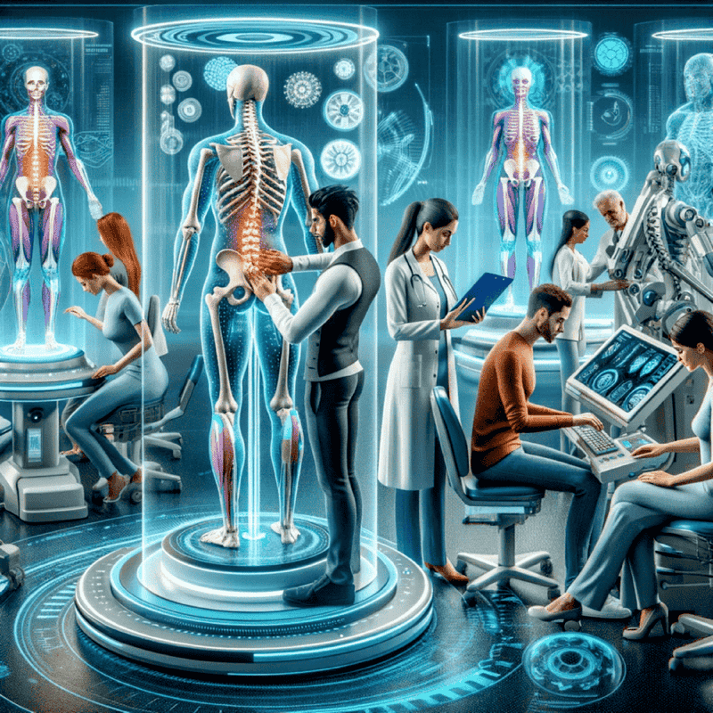 Modern chiropractic clinic with advanced diagnostic technology and innovative pain management techniques